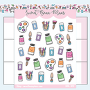 Painting Doodles | Sticker Sheet