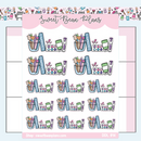 Artist Doodle Banners | Sticker Sheet