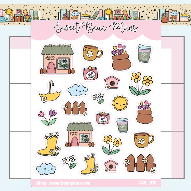 Spring Doodles | Sticker Sheet
