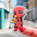 Deadpool with Wolverine Plushie | Transparent Sticker