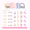 Crabby's Library Deco | Sticker Sheet