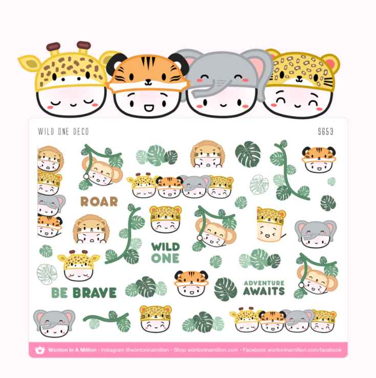 Wild One: Deco | Sticker Sheet