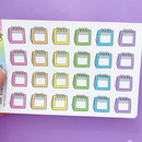 Blank Desk Calendar | Large Sticker Sheet