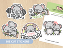 Koala-Ty Time | Die Cut Stickers