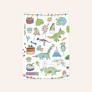 Dino Party | Sticker Sheet