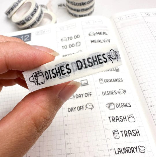 Dishes | Perforated Washi