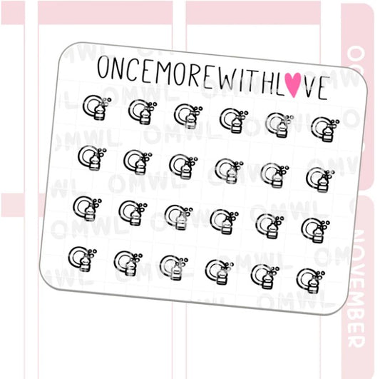 Mini Icons - Dish Washing | Sticker Sheet