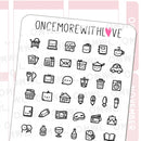 Doodled Icons Pt. 1 | Sticker Sheet