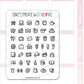 Doodled Icons Pt. 1 | Sticker Sheet