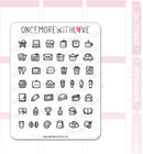 Doodled Icons Pt. 1 | Sticker Sheet