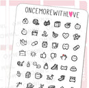 Doodled Icons Pt. 2 | Sticker Sheet