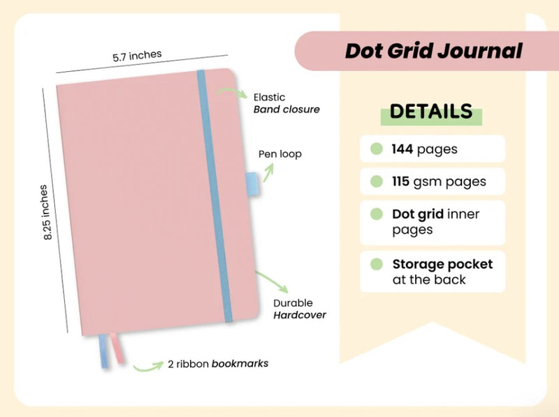 *PREORDER* Hubman & Chubgirl - Dot Grid Journal