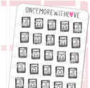 Ebook Reader | Sticker Sheet