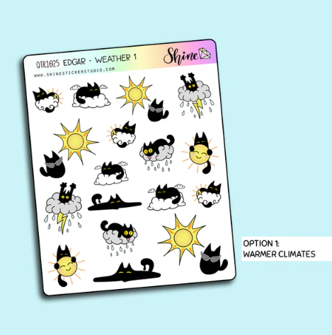 Edgar Weather Deco | Sticker Sheet