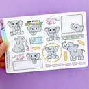 Ella the Elephant Bujo Deco | Large Sticker Sheet
