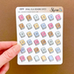 Ella Reading Dates | Sticker Sheet