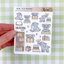 Ella the Elephant Reading Deco | Sticker Sheet