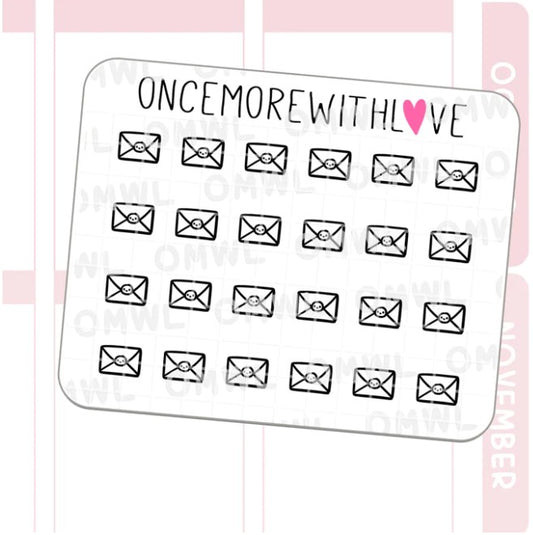 Mini Icons - Envelope | Sticker Sheet