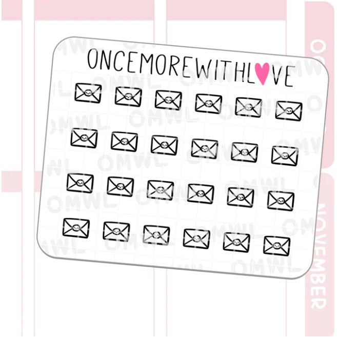 Mini Icons - Envelope | Sticker Sheet