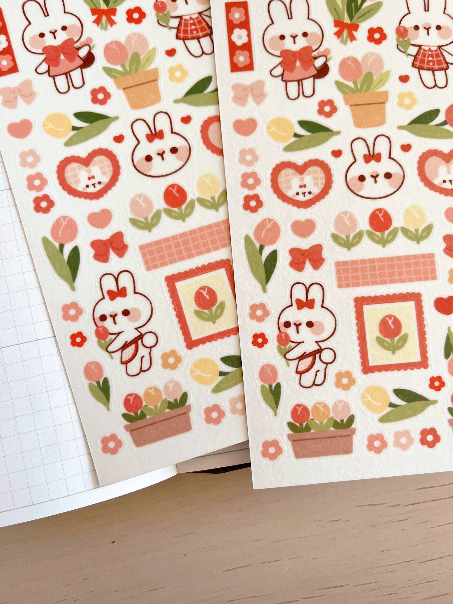 Tulip Rabbit | Sticker Sheet