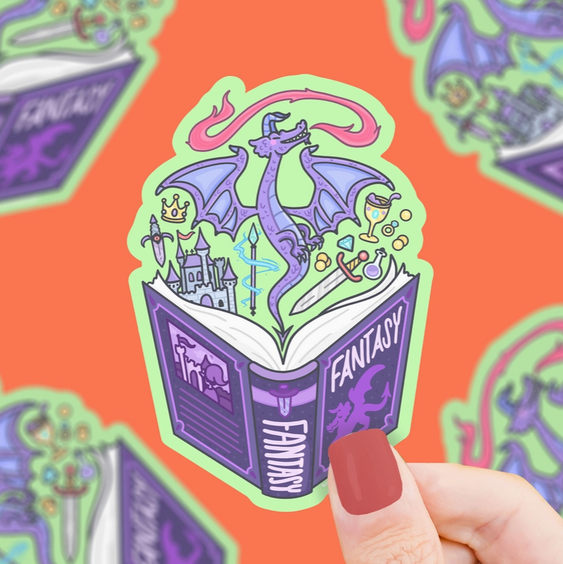 Fantasy Book Club | Vinyl Sticker