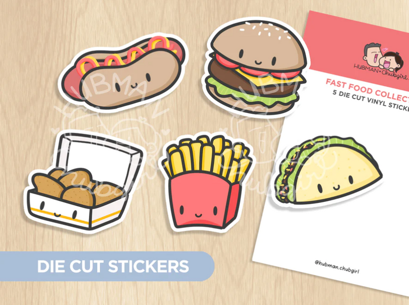 Fast Food | Die Cut Stickers