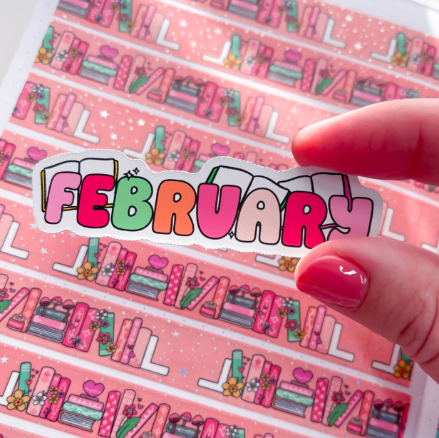 February Bookish | Vinyl Sticker