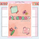 February Cover Page | Large Sticker
