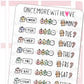 Festive Weekly Date Headers | Sticker Sheet