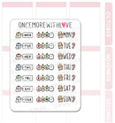 Festive Weekly Date Headers | Sticker Sheet