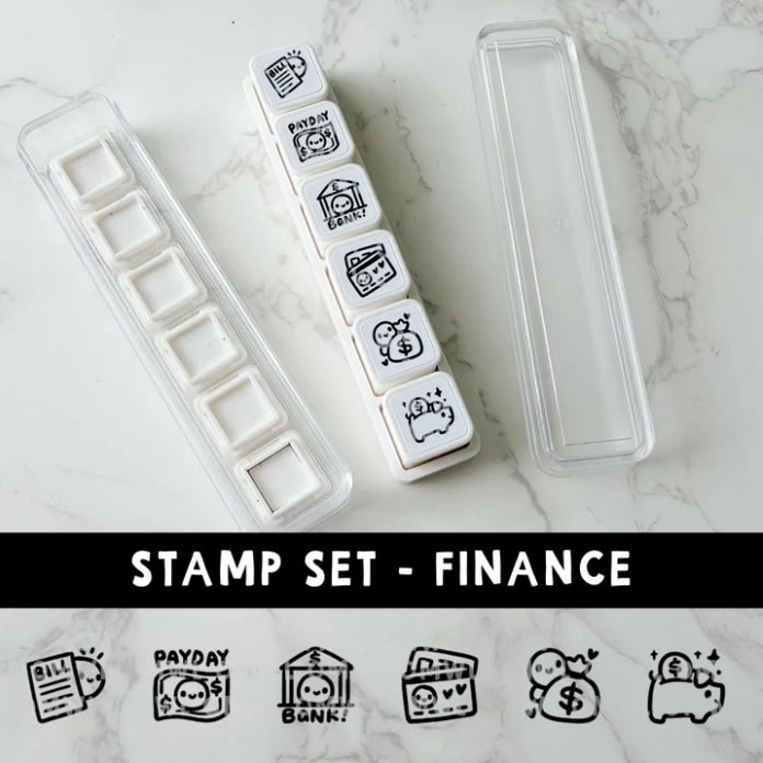 *PREORDER 6-IN-1 Punch Stamp - Finance