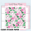 Flamingo Bean Washi Strip | Clear Sticker Sheet