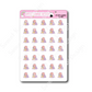 Kawaii Flamingo - Reading | Sticker Sheet
