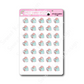 Kawaii Flamingo - TV Time | Sticker Sheet