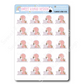 Kawaii Flamingo - Work Desk | Sticker Sheet