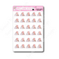 Kawaii Flamingo - Work Desk | Sticker Sheet