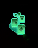 Floating Lanterns Glow in the Dark | Transparent Stickers