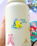 Drink Water Flounder | Transparent Sticker