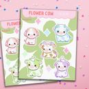 Cute Flower Cow | Sticker Sheet