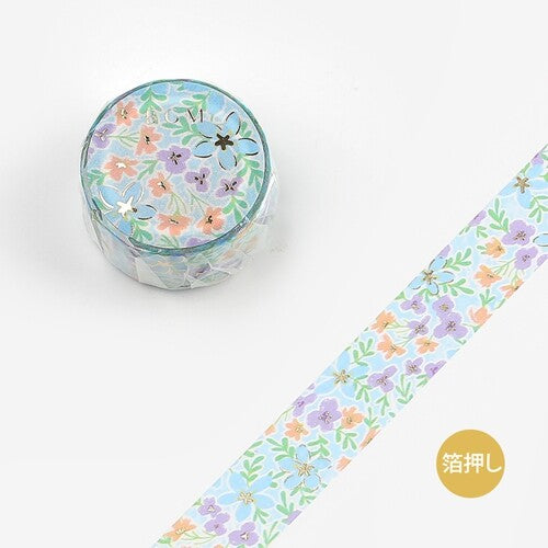 Flower Garden - Blue | Washi