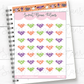 Colorful Halloween Bat Date Numbers | Sticker Sheet