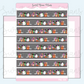 Not Scary Bookshelf | Washi Strip Sticker Sheet