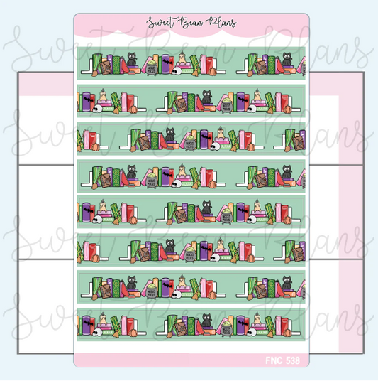 Hocus Bookshelf | Washi Strip Sticker Sheet
