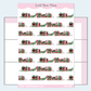 Christmas Bookshelf Washi Strip | Sticker Sheet