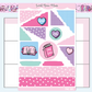 Bookish Valentine Journaling Deco | Sticker Sheet