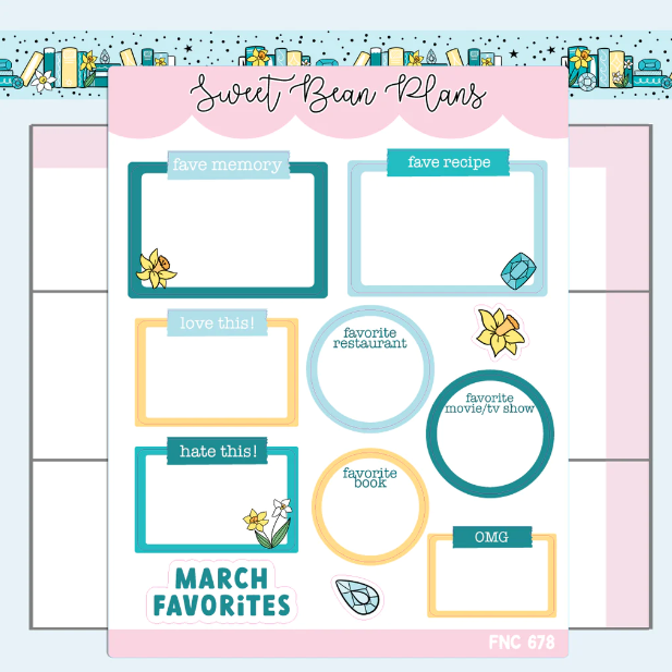 March Faves | Sticker Sheet