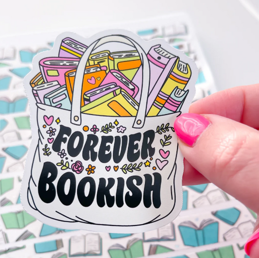 Forever Bookish Bag | Vinyl Sticker
