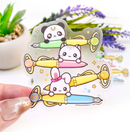 Moon Prism - Fountain Pen Character | Transparent Vinyl Sticker