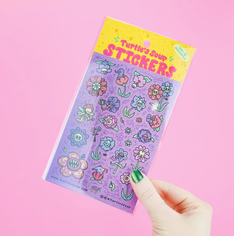 Frightening Flowers | Vinyl Sticker Sheet