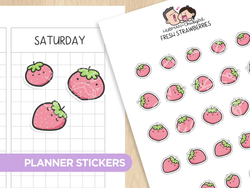 Fresh Strawberries | Sticker Sheet